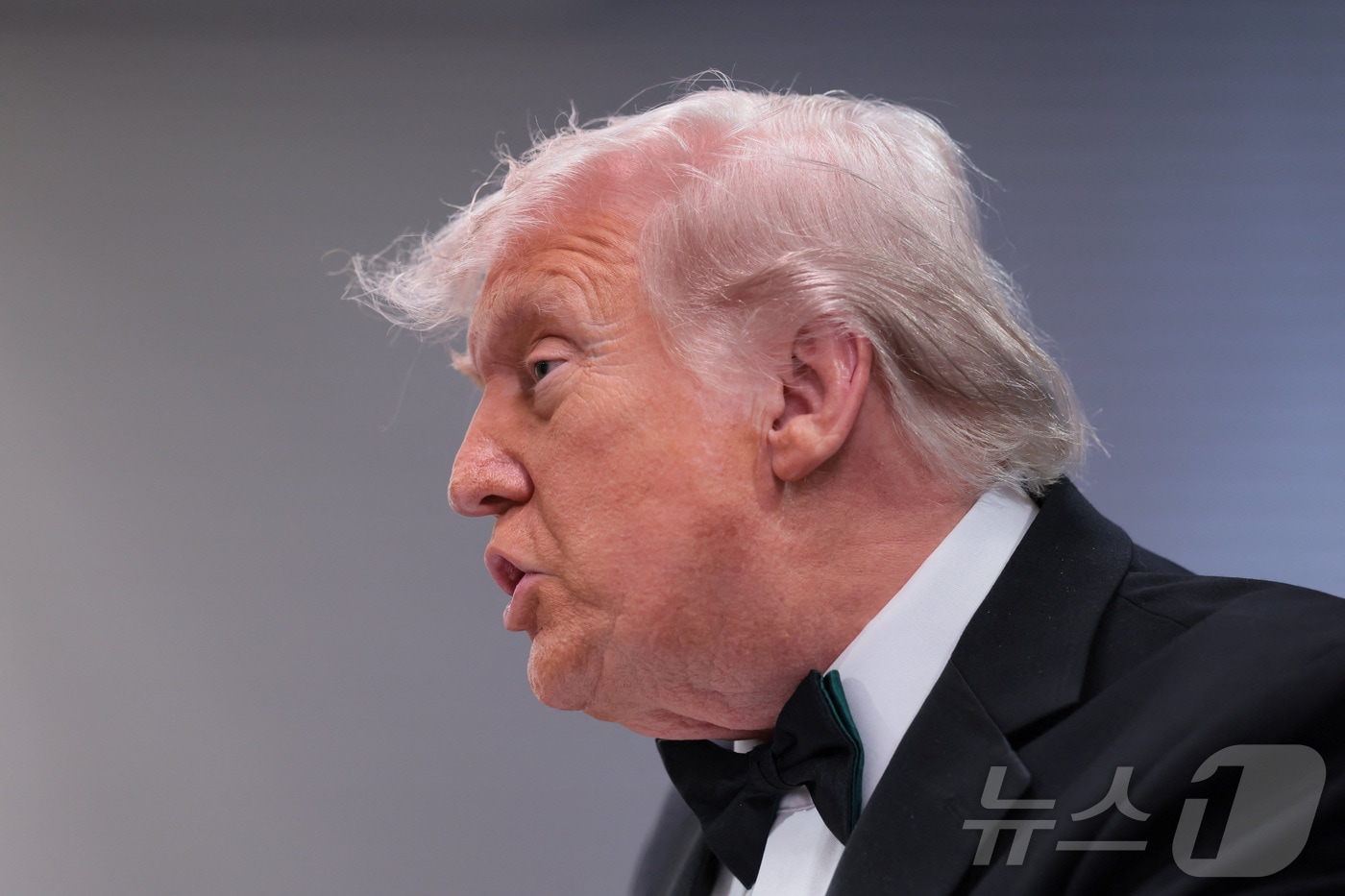 25일(현지시간) 도널드 트럼프 미국 대통령이 워싱턴DC 백악관에서 기자회견을 하고 있다. 2026.04.25 ⓒ 로이터=뉴스1