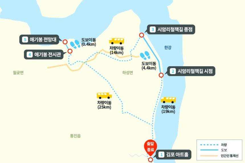 DMZ 평화의 길 테마노선 (김포시 제공.재판매 및 DB금지)