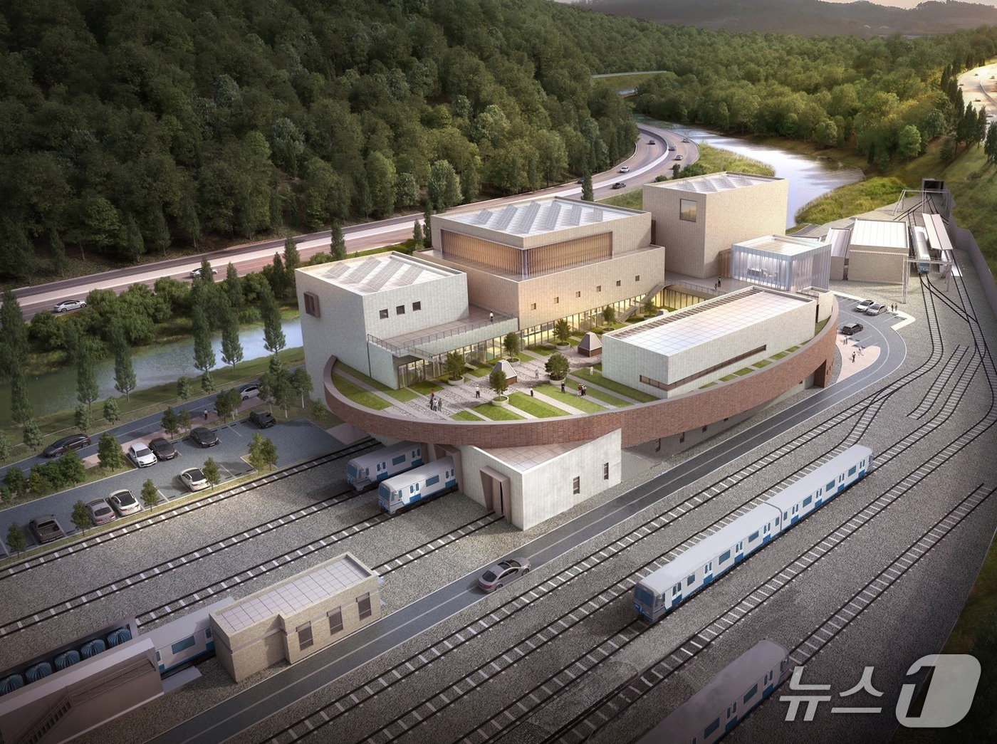 도시철도 양산선 차량기지 조감도.(부산교통공사 제공. 재판매 및 DB금지)