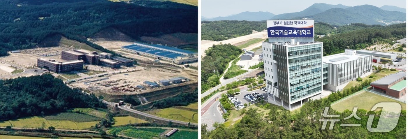 한기대의 과거와 현재 모습.(한기대 제공. 재판매 및 DB금지)