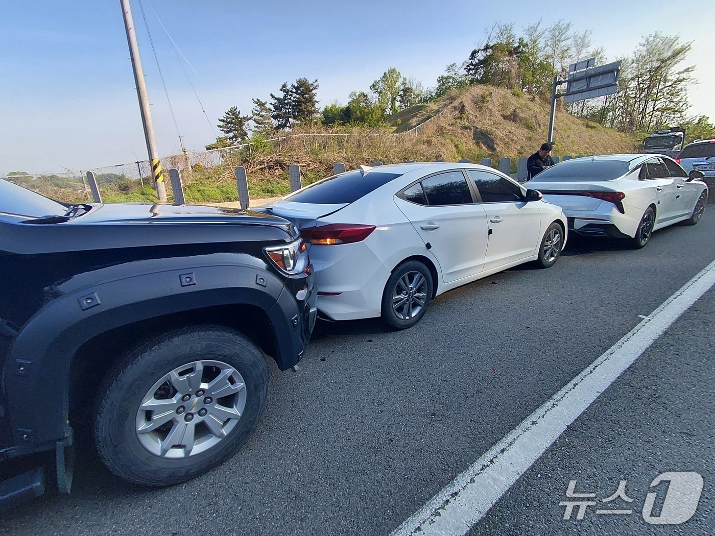 사고현장.(충북경찰청 제공.재판매 및 DB금지)