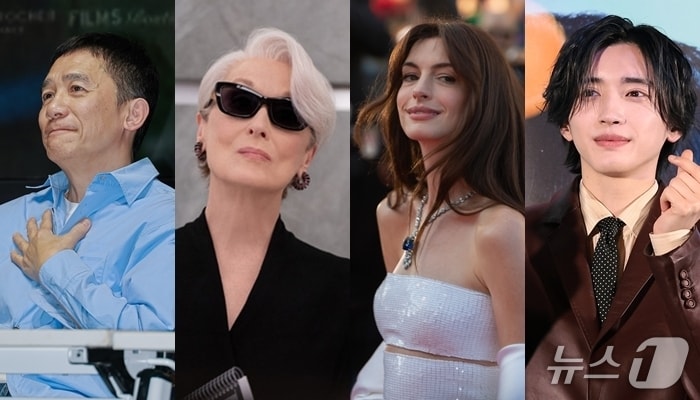 양조위, 메릴 스트립, 앤 해서웨이, 미치에다 슌스케(왼쪽부터, 각 배급사, 뉴스1 DB) ⓒ 뉴스1