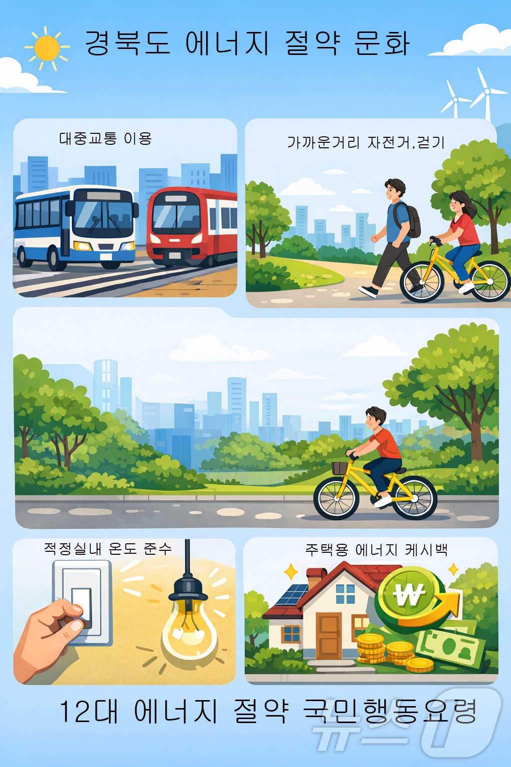 ‘에너지 절약 합동 캠페인’ 포스터.(경북도 제공, 재판매 및 DB 금지)