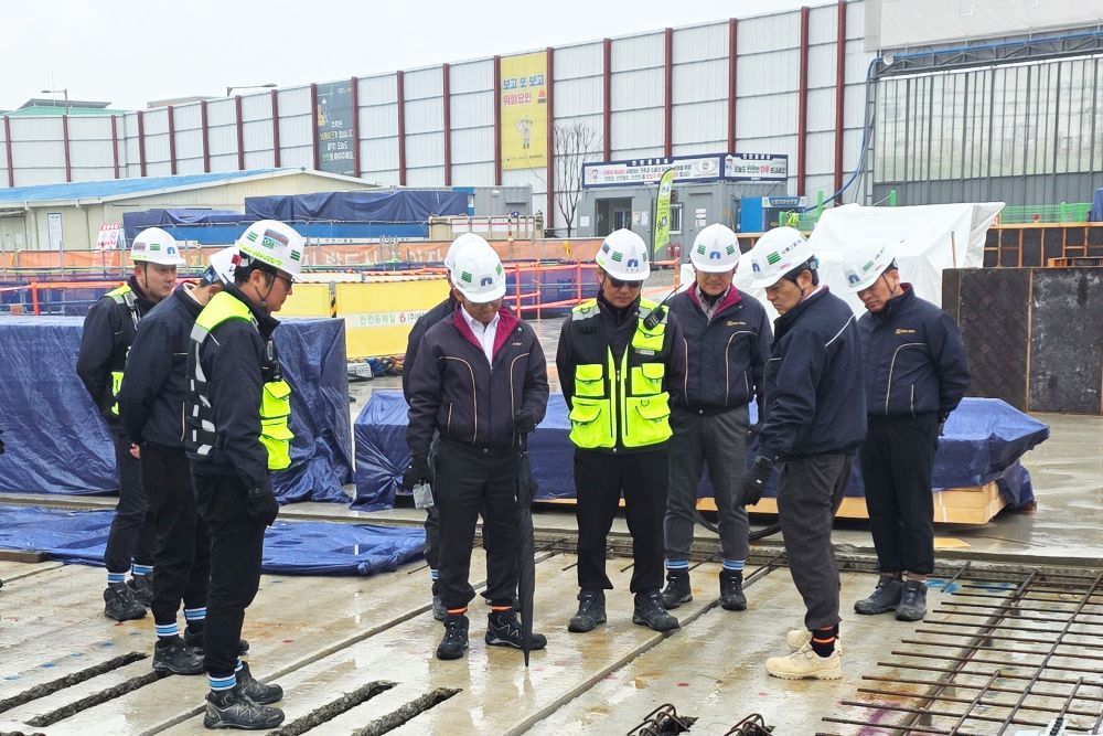 중흥토건 안전점검 현장 모습.(중흥그룹 제공)뉴스1ⓒ news1