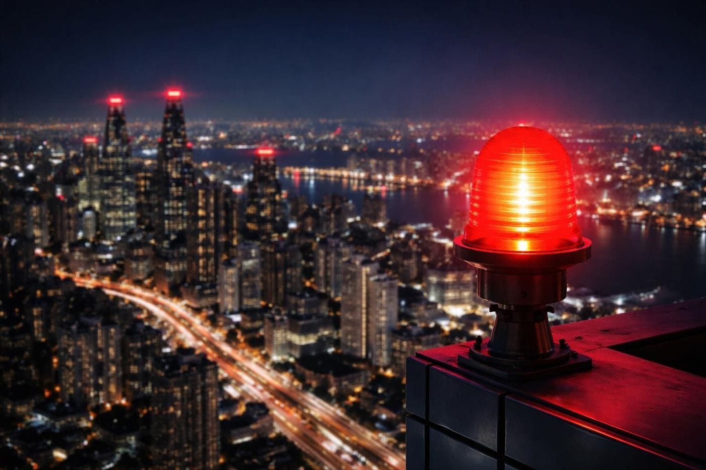 항공장애 표시등 이미지.(한국교통안전공단 제공)뉴스1ⓒ news1