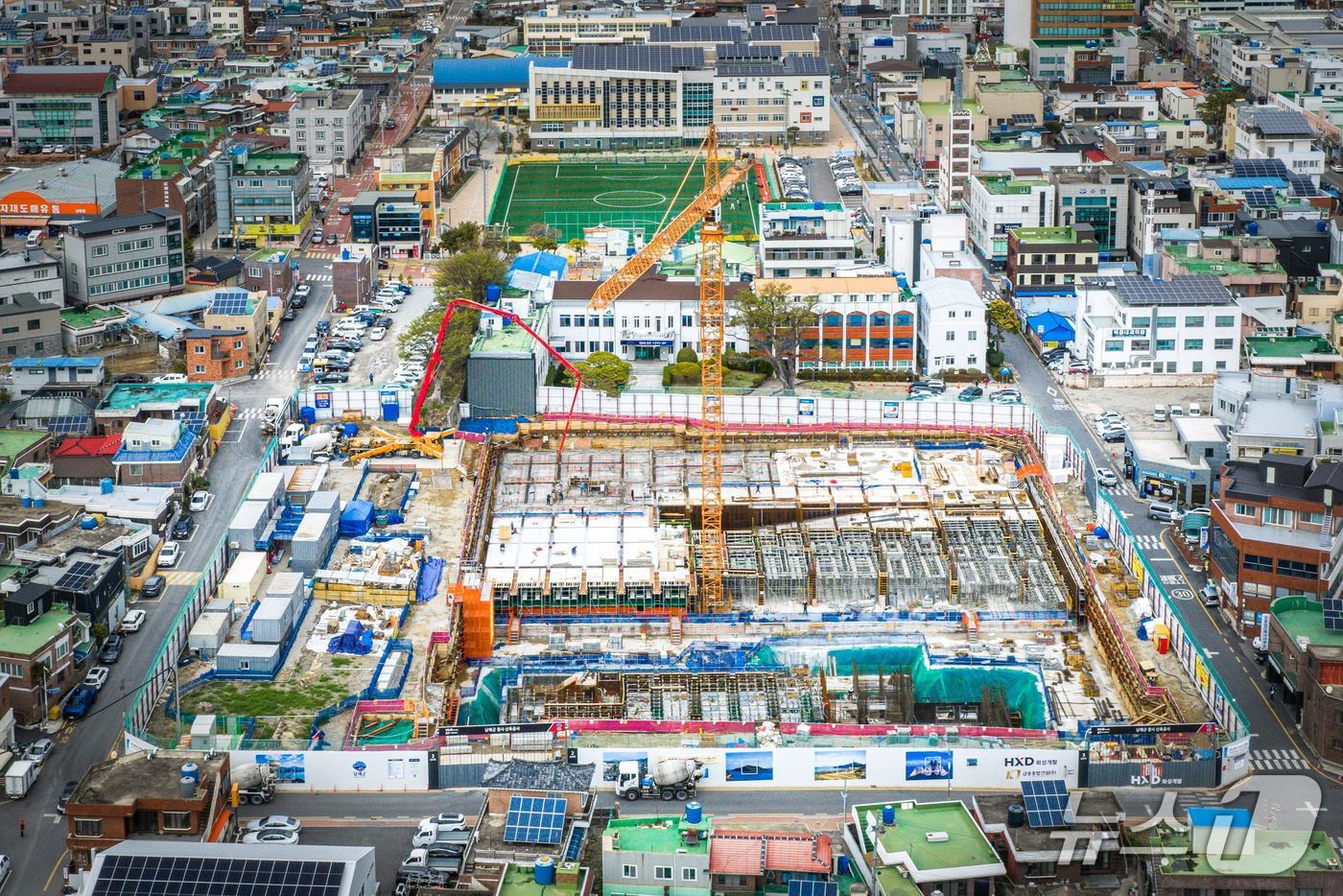 남해군 신청사 건립 현장(남해군 제공. 재판매 및 DB금지).