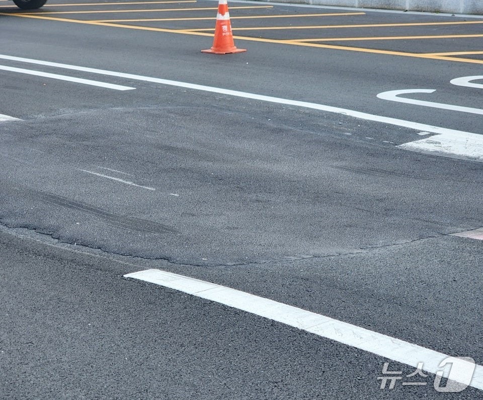 전날 수영강변지하차도 입구.(부산시 제공. 재판매 및 DB금지)