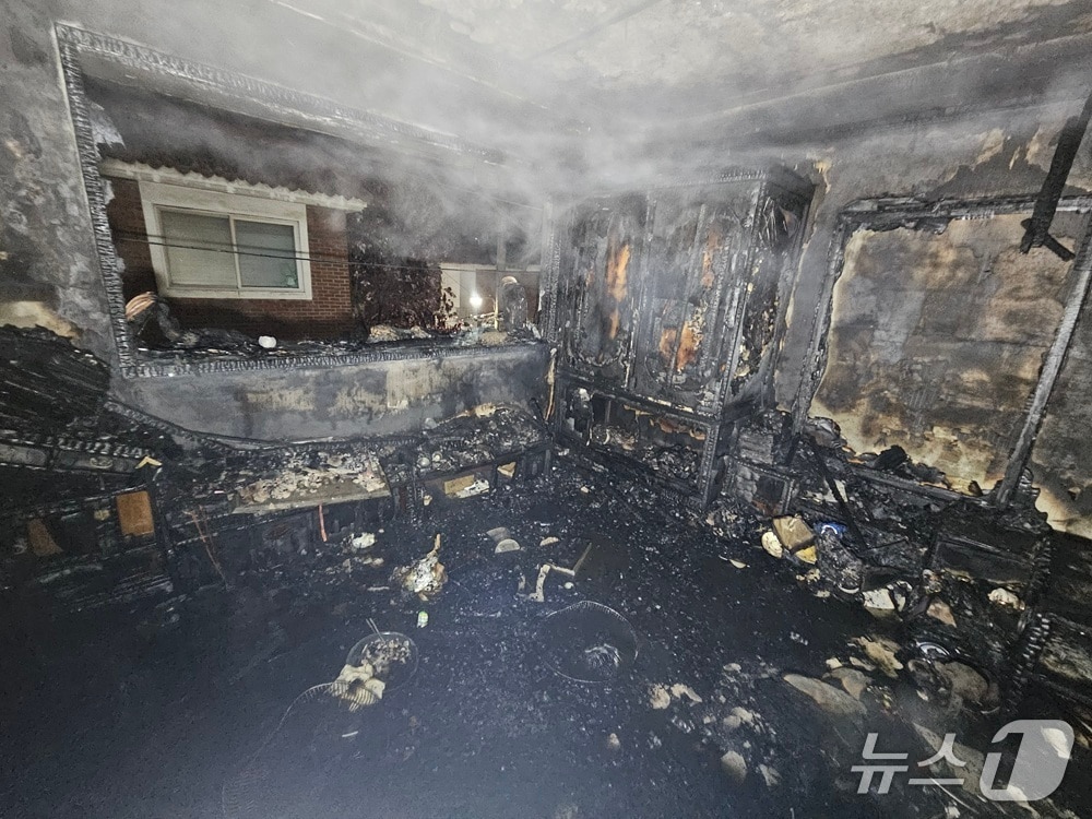 화재 현장 (경기 부천소방서 제공.재판매 및 DB금지)