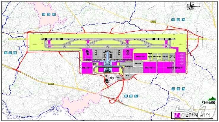 제주 제2공항 배치도.