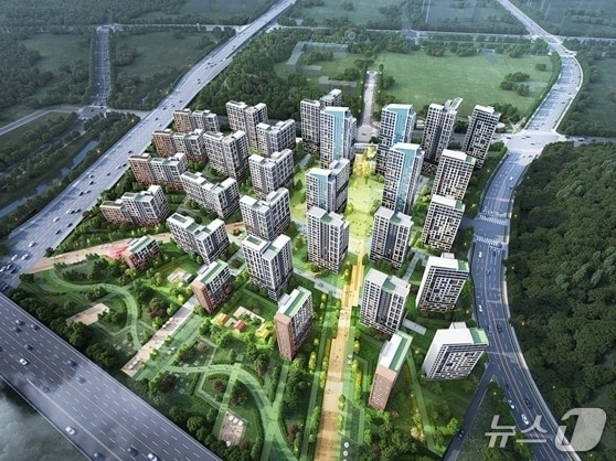 경기 고양창릉 S-3BL 5공구 아파트 조감도.(HS화성 제공, 재판매 및 DB 금지)