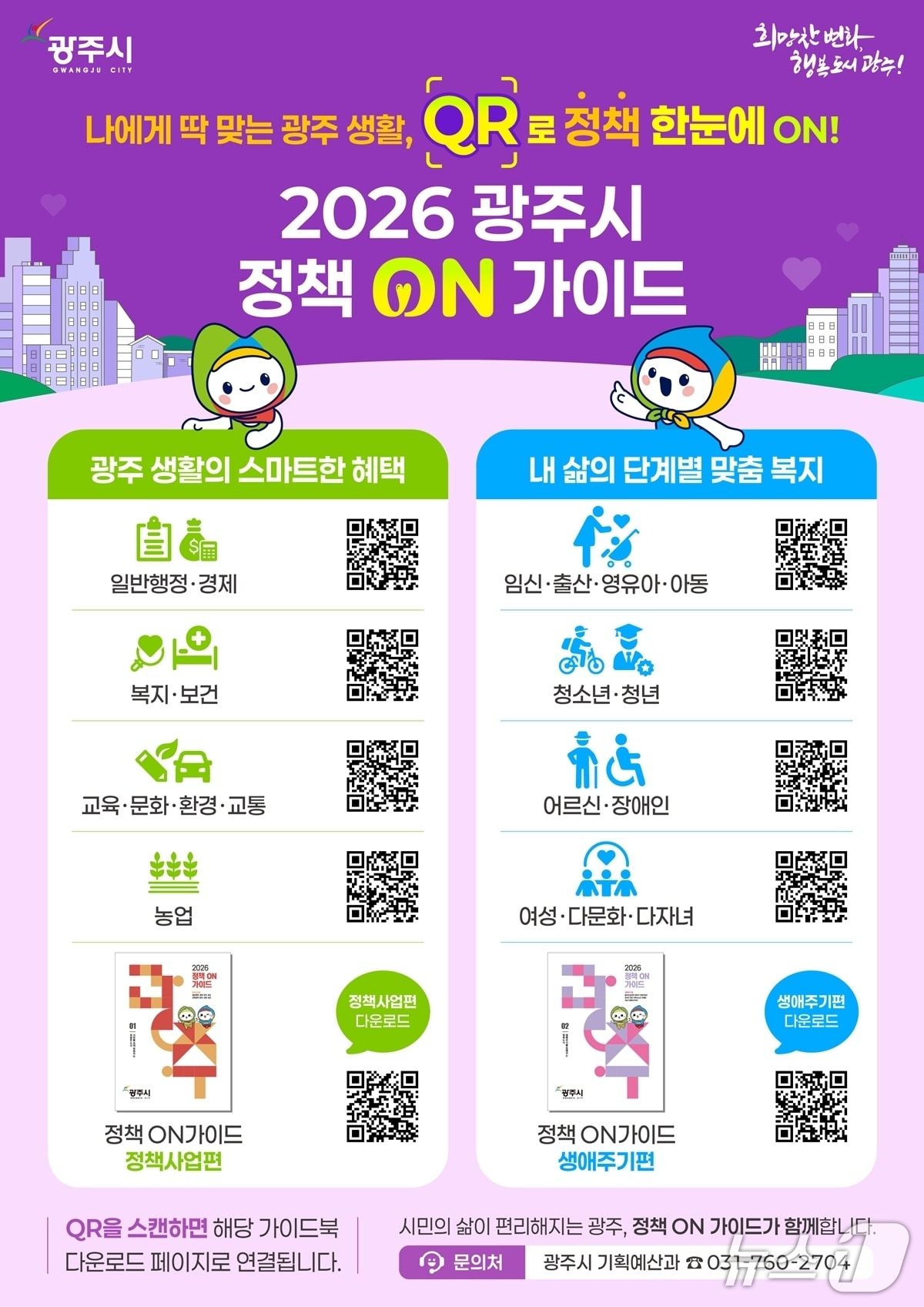 광주시 ‘2026 정책 온 가이드’ 홍보 포스터.(광주시 제공)