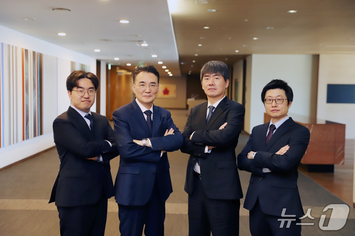 가천대학교 AI·AX 분야 교수진. 왼쪽부터 정일채, 이원준, 이정훈, 김태찬 교수.(가천대 제공. 재판매 및 DB금지)/뉴스1