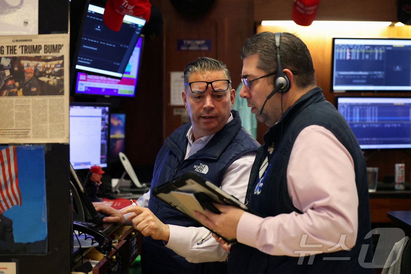 미증시 트레이더들.  ⓒ 로이터=뉴스1