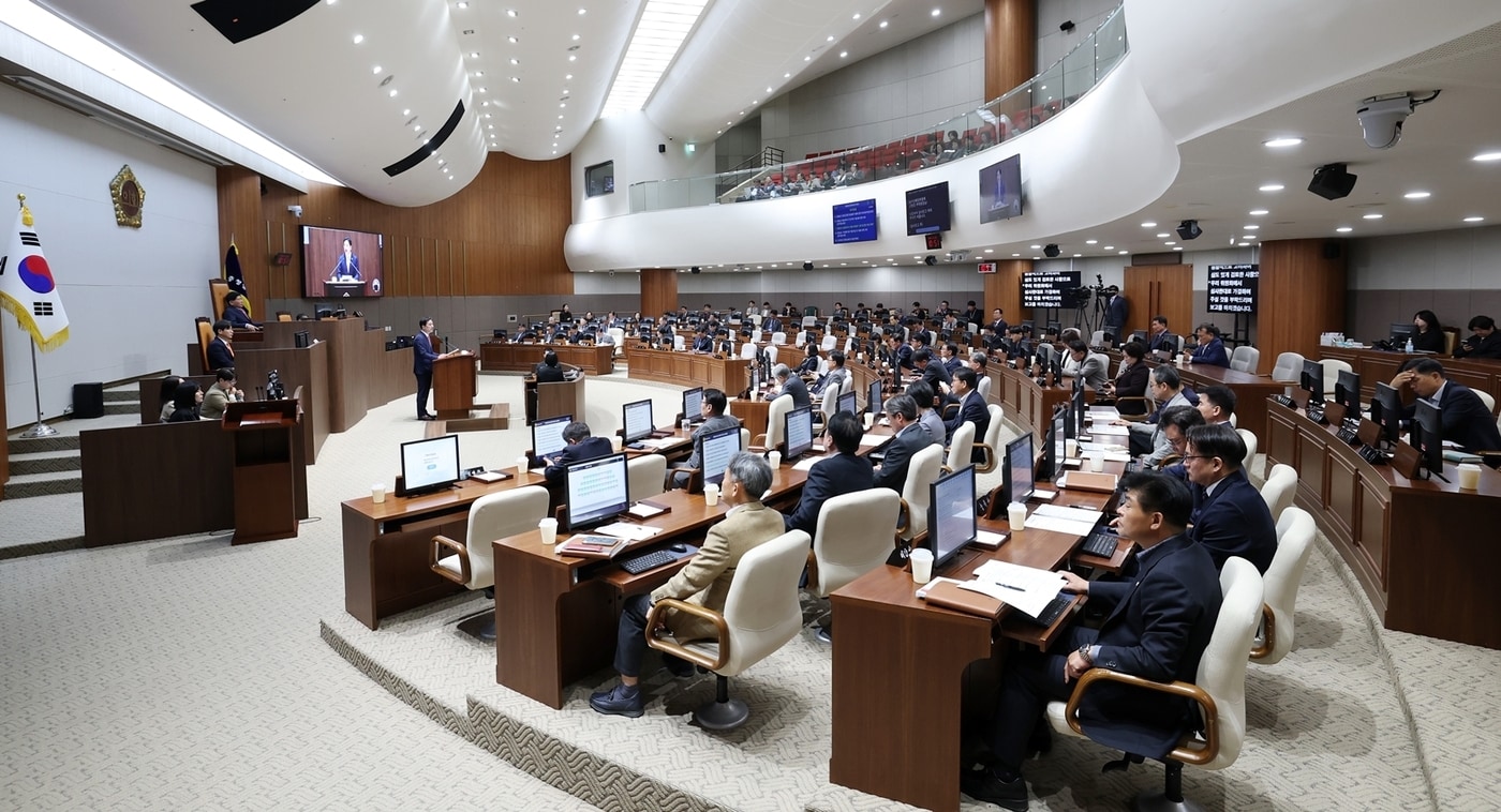 충남도의회 임시회 본회의 진행 모습.(도의회 제공. 재판매 및 DB금지)/뉴스1
