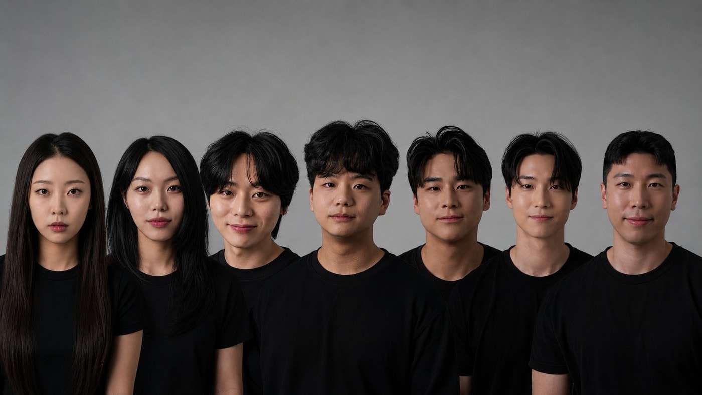 옴니버스 연극 '그래도 지금' 출연진. 왼쪽부터 이수언, 최수연, 차유현, 이승협, 서상민, 조현석, 안성열