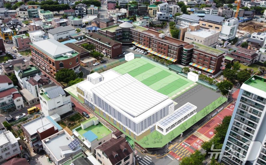 엄사초 학교복합시설 조감도(안)