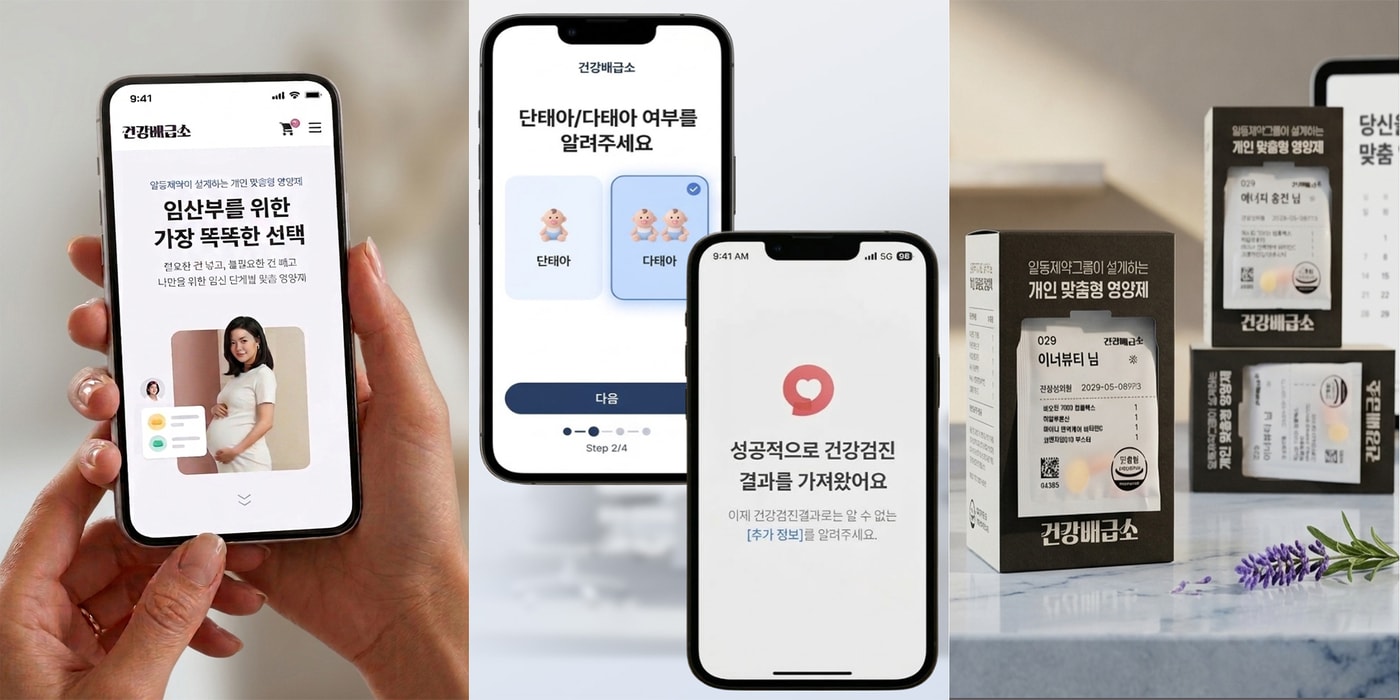 일동제약그룹 새로엠에스 맞춤형 영양제 솔루션 '건강배급소'. (일동제약그룹 제공)