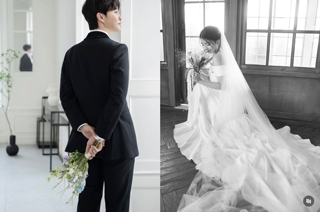 뮤지컬 배우 김환희와 최민우 웨딩 화보 이미지