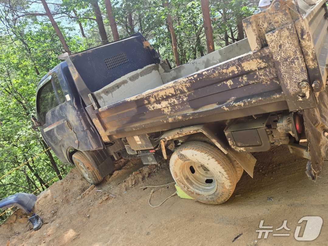 화천 하남면 사고 현장.(강원도소방본부 제공, 재판매 및 DB금지)