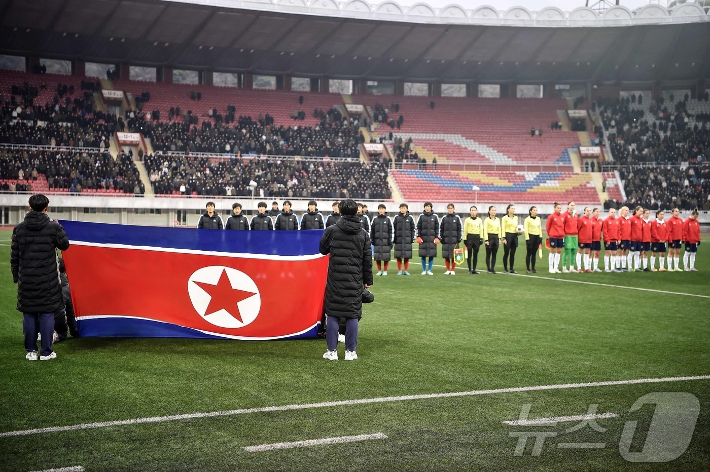 북한 여자축구. ⓒ AFP=뉴스1