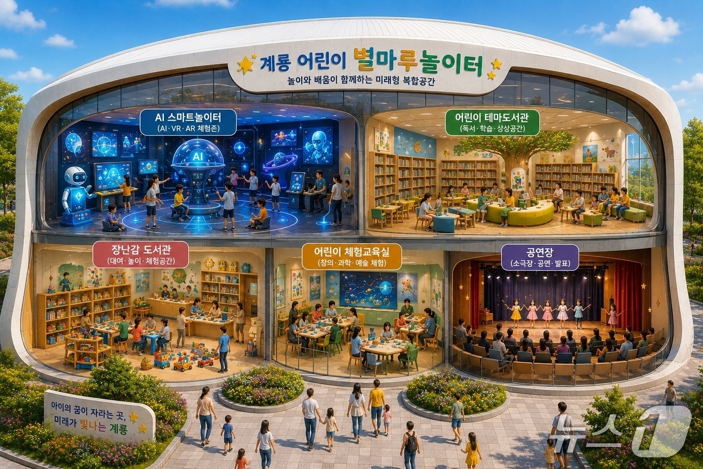 계룡어린이별마루 놀이터 가상도 (이응우 후보 제공.재판매 및 DB금지)/뉴스1