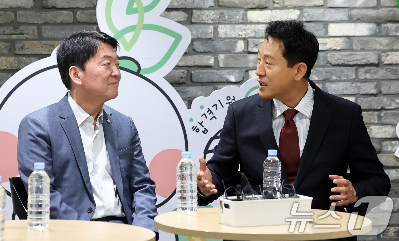 오세훈, 안철수와 AI 청년일자리 논의…"서울 미래 함께 설계"