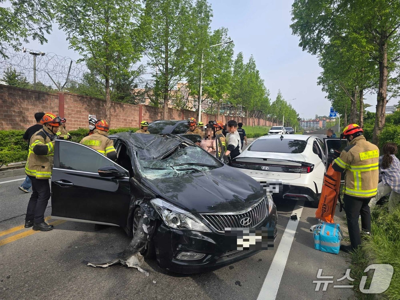 동해 평릉동 교통사고.(강원도소방본부 제공. 재판매 및 DB금지)/뉴스1