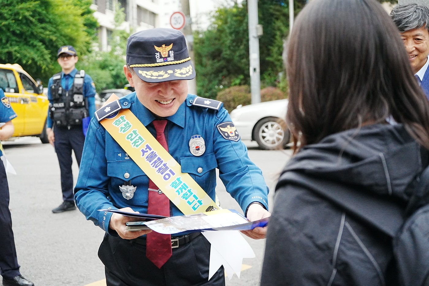 직접 순찰에 나선 여진용 신임 서울 영등포경찰서장.(영등포경찰서 제공)