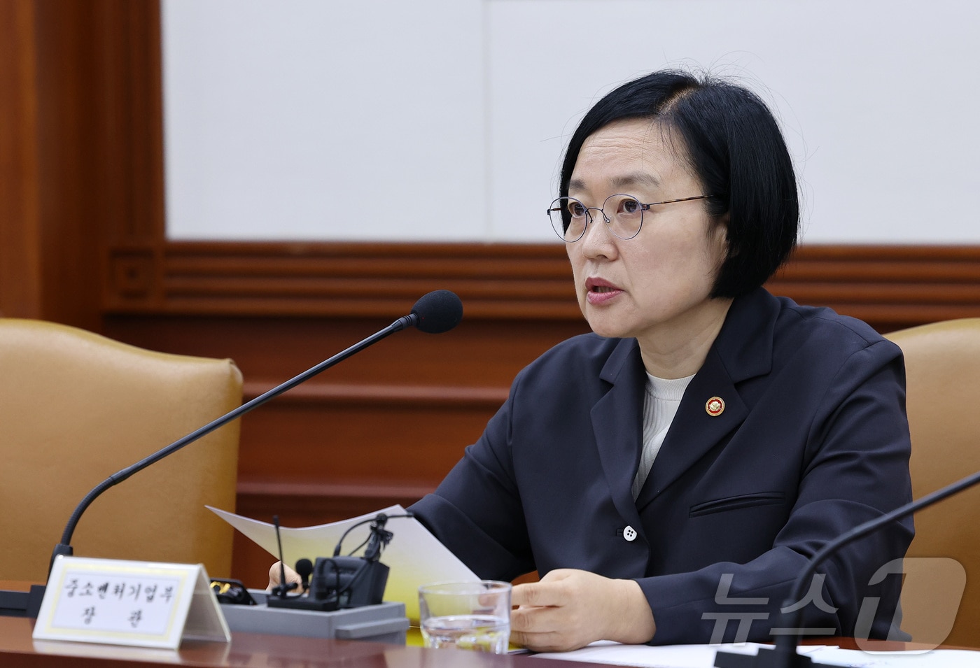 차기 국무총리 후보자로 지명된 한성숙 중소벤처기업부 장관. 2026.5.22 ⓒ 뉴스1 김성진 기자