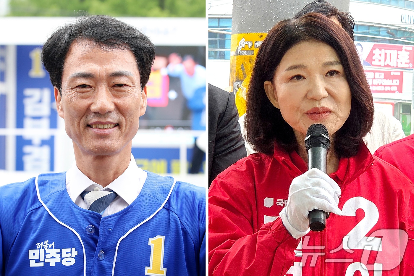 대구 달성군 국회의원 보궐선거에 출마한 박형룡 더불어민주당 후보(왼쪽)와 이진숙 국민의힘 후보. (뉴스1 자료. 재판매 및 DB 금지) 2026.5.22 ⓒ 뉴스1 공정식 기자