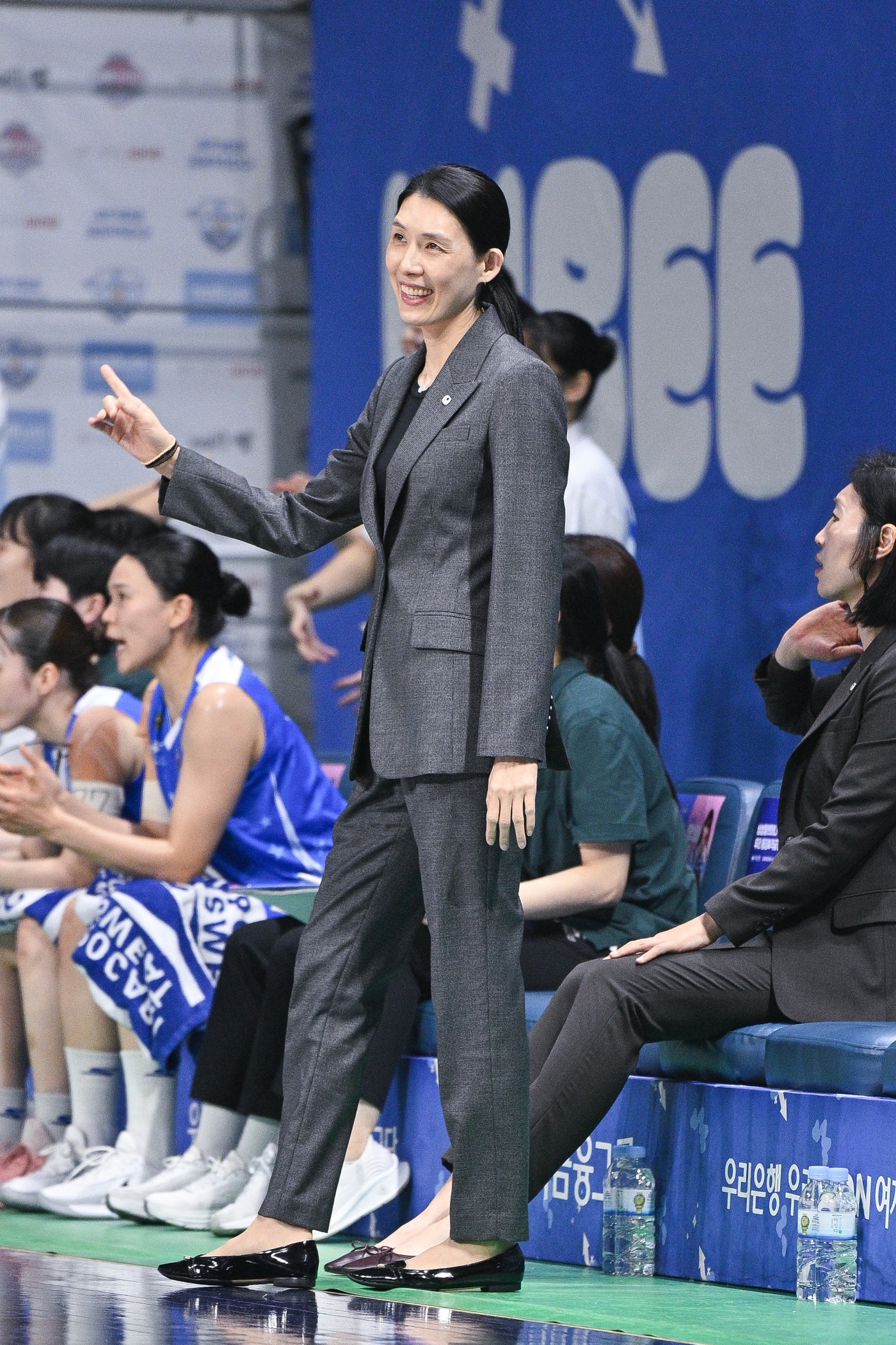 여자농구 아산 우리은행 전주원 감독.(WKBL 제공)