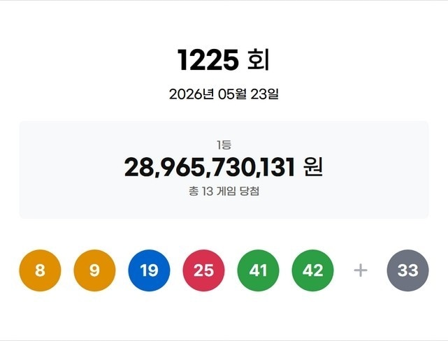 로또 당첨번호 발표 관련 이미지