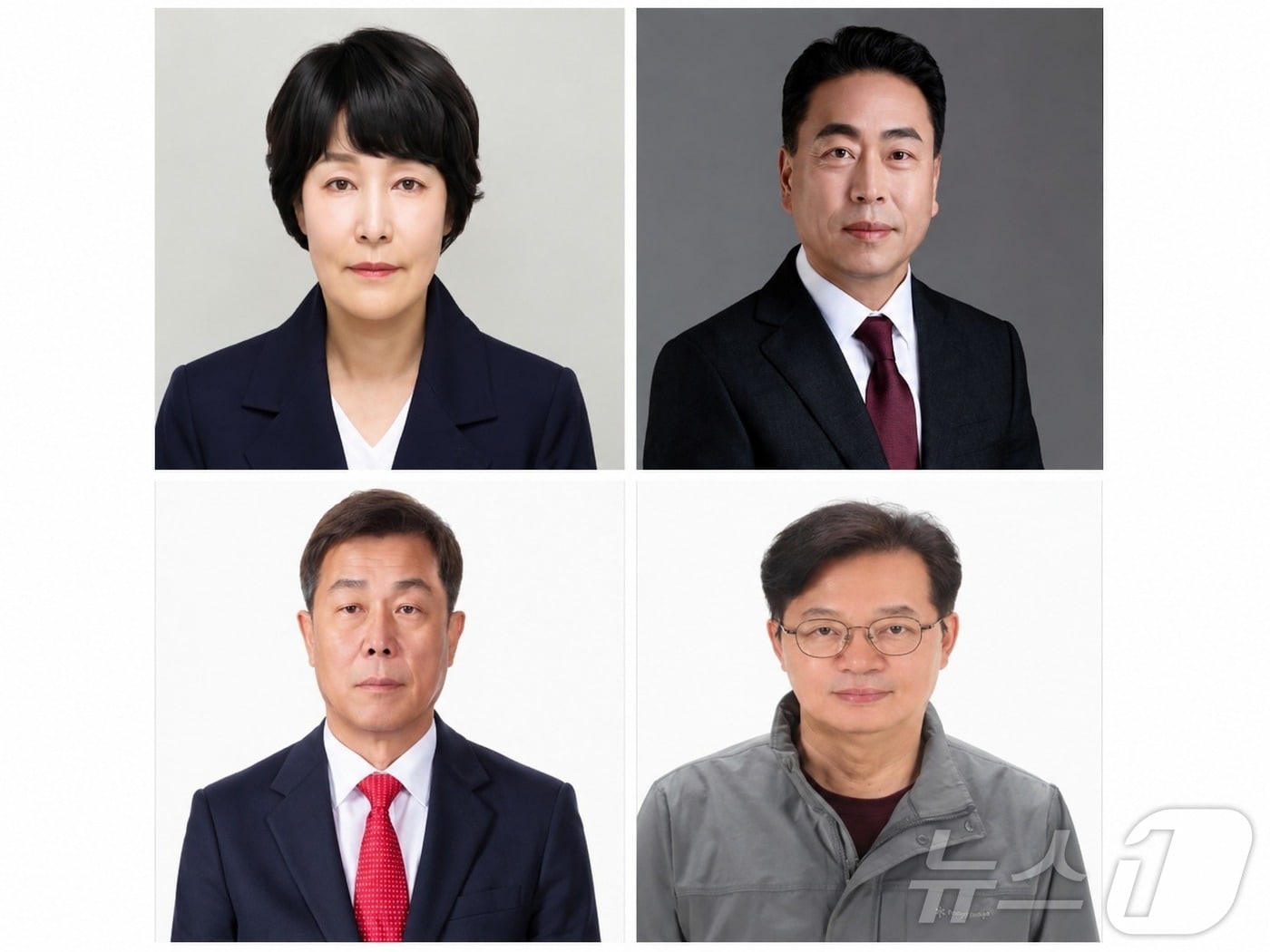 사전투표를 하루 앞둔 28일 영덕군수 선거가 더불어민주당 강부송, 국민의힘 조주홍, 무소속 박병일·장성욱 후보 간 4파전으로 치열하게 전개되고 있다.좌 상당 강부송,조주홍,좌 하단 박병일,장성욱 ⓒ 뉴스1 김대벽기자