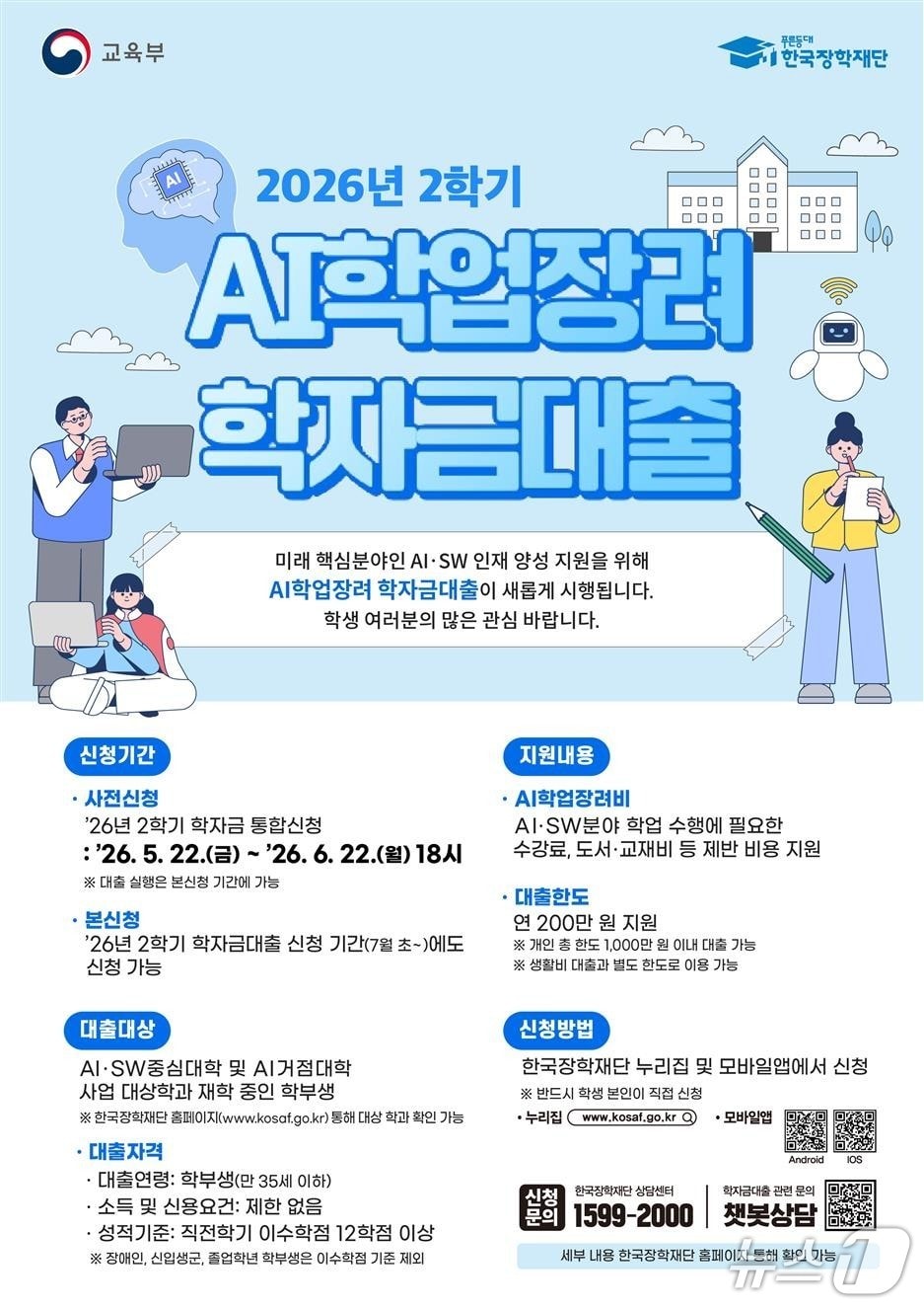 "인공지능 배우는 대학생이라면… 'AI 학자금 대출' 받으세요"