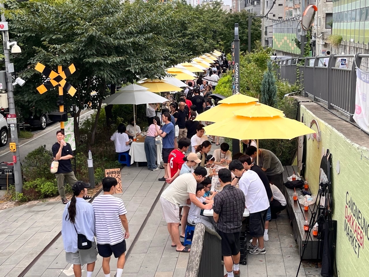 지난해 9월 경춘선 공릉숲길 청년마켓(노원구 제공)
