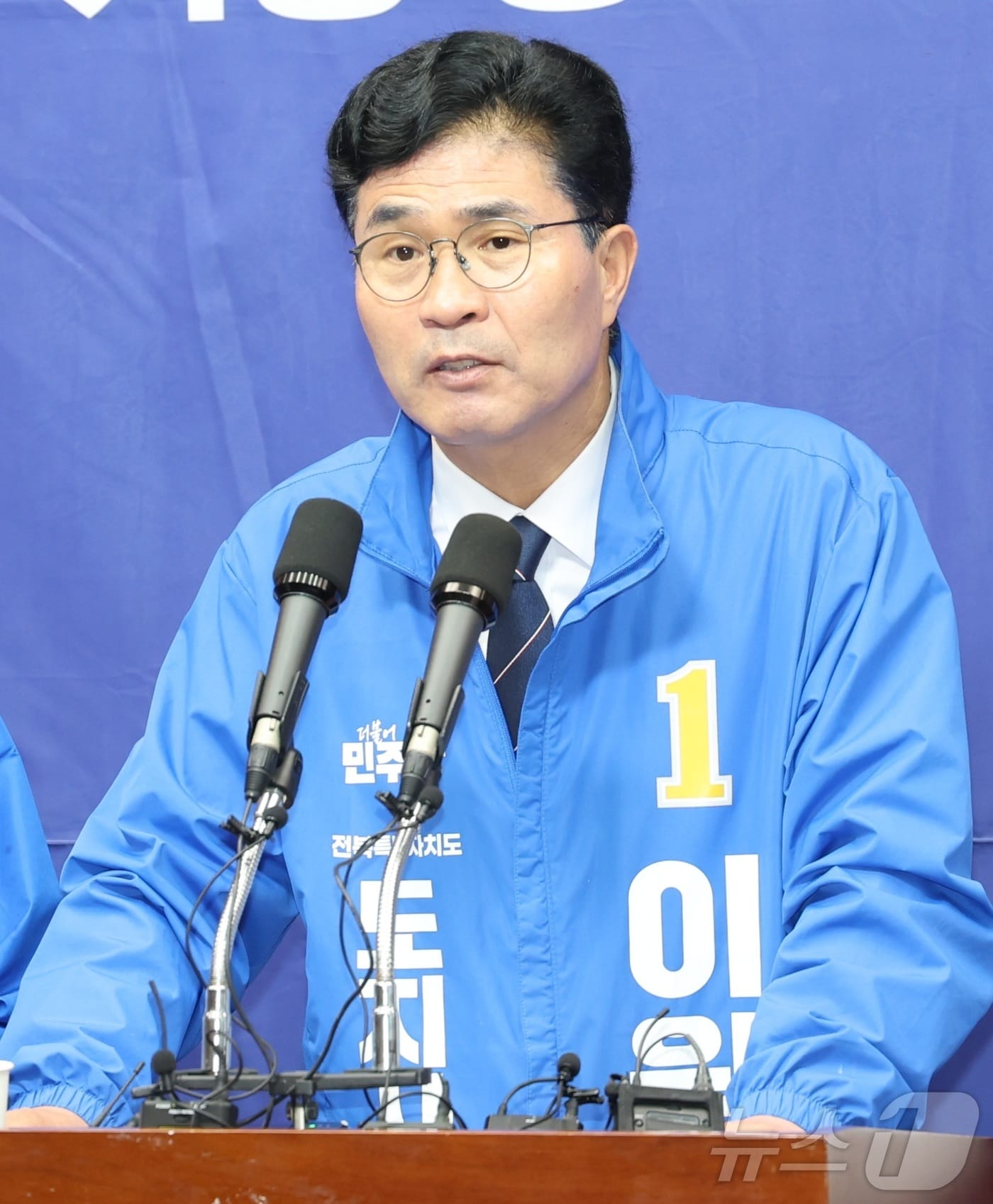 이원택 더불어민주당 전북도지사 예비후보가 6일 전북 전주시 전북특별자치도의회에서 동학 관련 정책 기자회견을 열고 발언을 하고 있다. 2026.5.6 ⓒ 뉴스1 유경석 기자