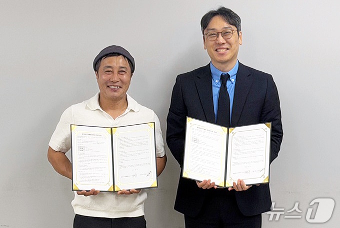 개그맨 김병만 제주항공우주박물관 홍보대사 위촉식.(제주항공우주박물관 제공, 재판매 및 DB 금지)