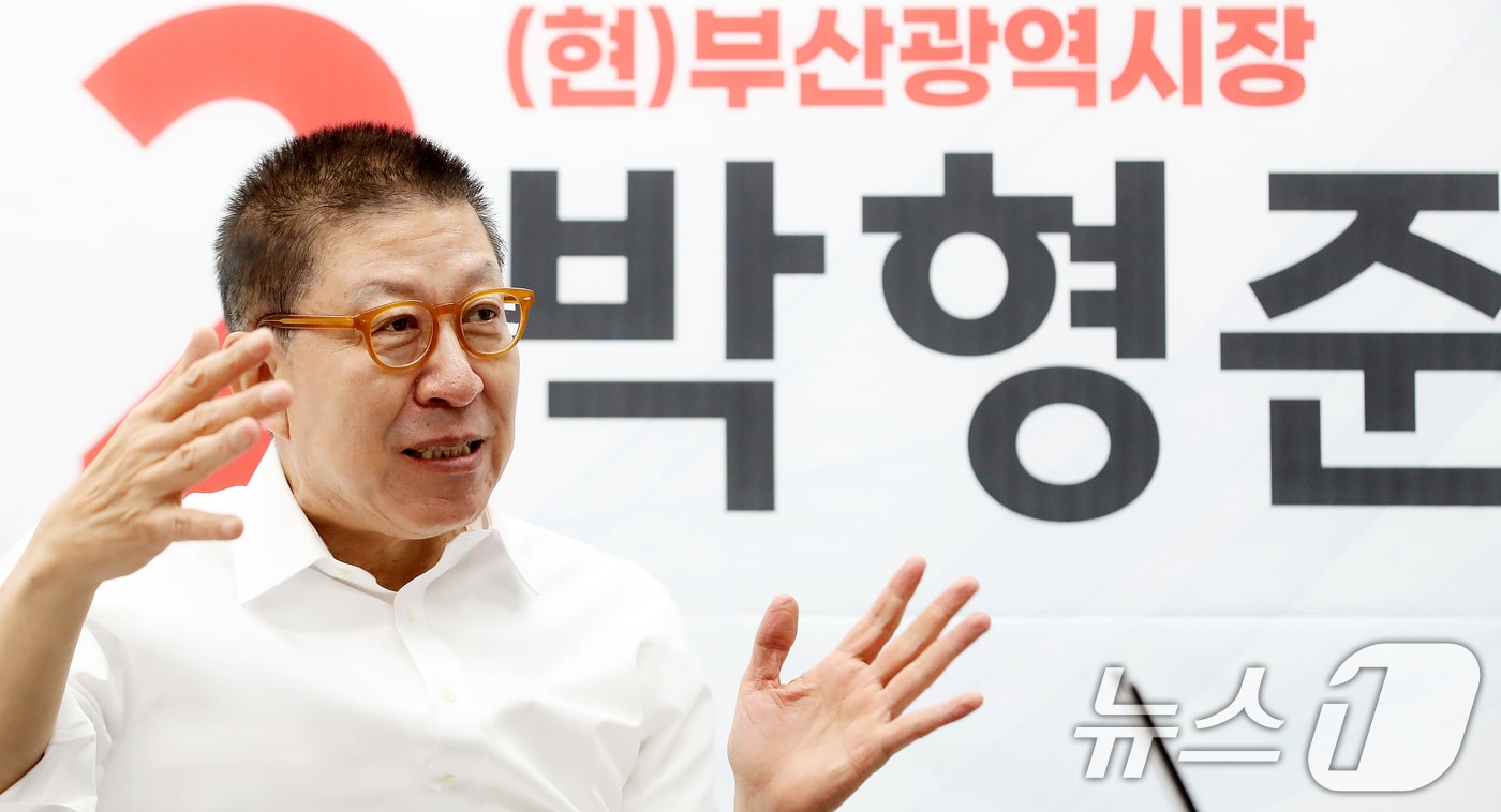 박형준 국민의힘 부산시장 후보2026.5.8 ⓒ 뉴스1 윤일지 기자