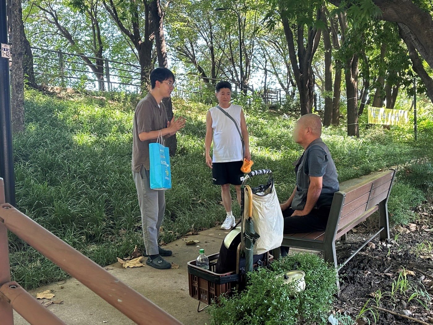 거리노숙인 순찰 모습(성동구 제공)