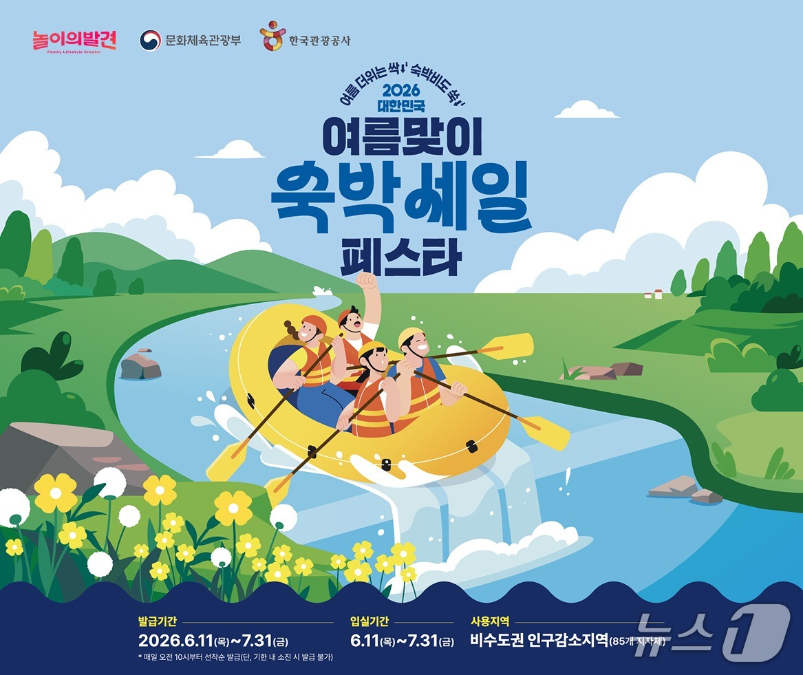 놀이의발견 '2026 대한민국 여름맞이 숙박세일페스타'.(웅진컴퍼스 제공)