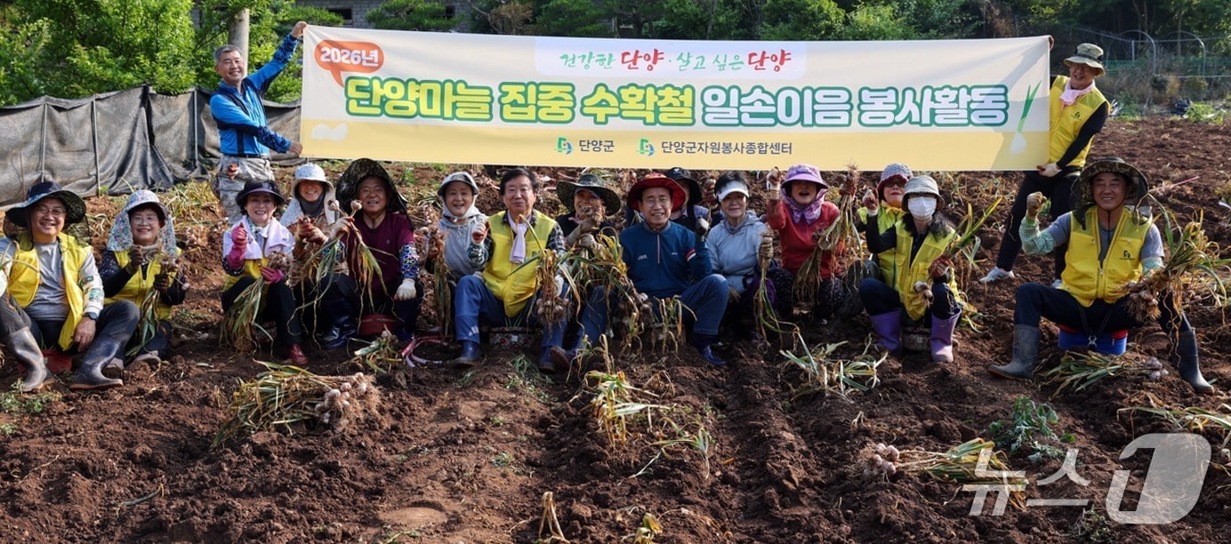 단양군 농촌 일손돕기.(단양군 제공. 재판매 및 DB금지)/뉴스1