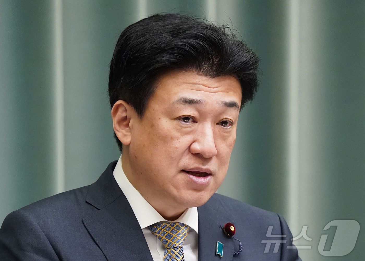 기하라 미노루 일본 관방장관. 사진은 지지통신 제공. 2026.04.07 ⓒ AFP=뉴스1