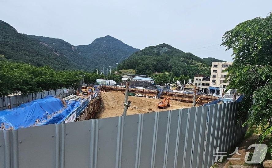 합천영상테마파크 내 호텔 건립 공사 현장. 2023.6.13 뉴스1/한송학기자