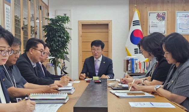 충북교육청 기획회의.(충북교육청 제공. 재판매 및 DB금지) ⓒ 뉴스1
