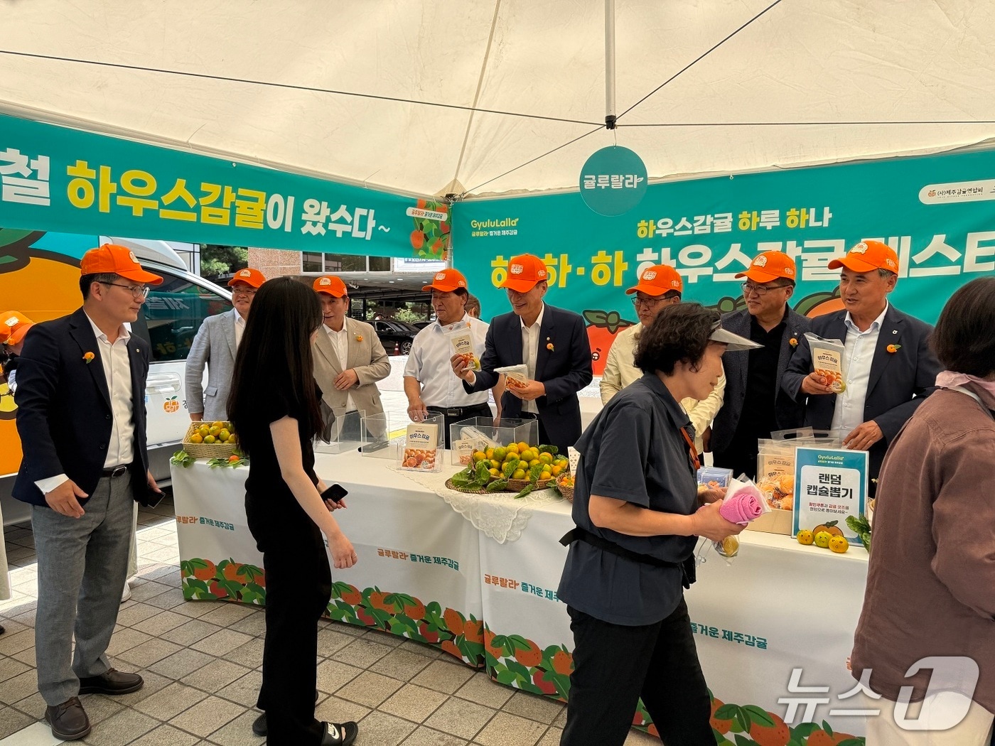 18~19일 이틀간 서울 여의도 농협재단 앞마당에서 열린 '출동, 제주감귤!' 특별 판매행사.(제주농협 제공. 재판매 및 DB 금지)