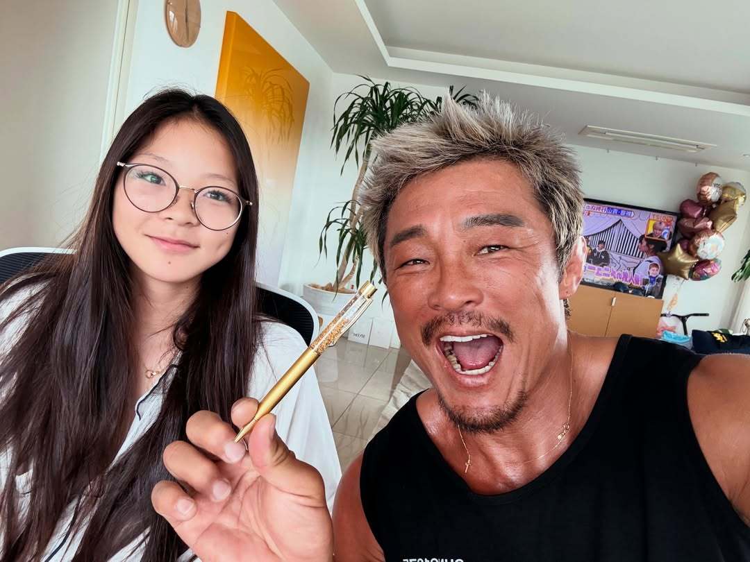 추사랑과 추성훈(SNS 갈무리)