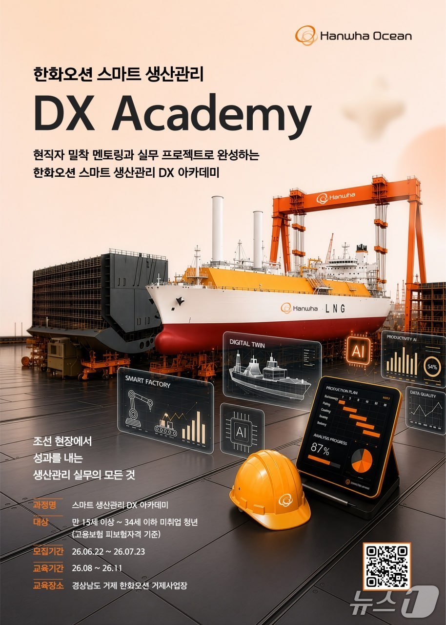 한화오션 DX 아카데미 모집 포스터. (한화그룹 제공)