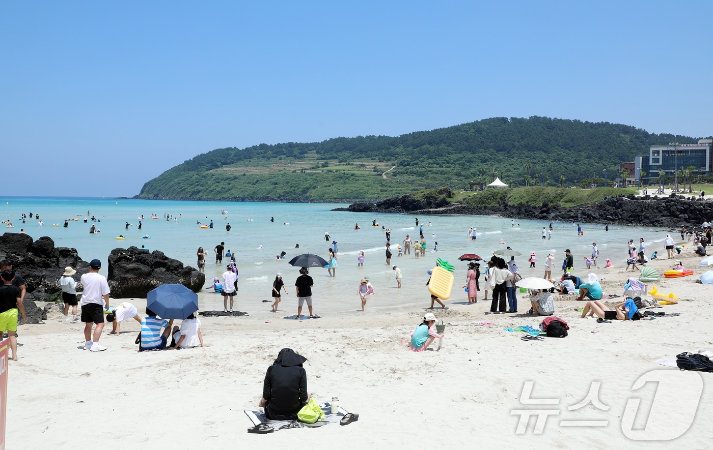 제주시 조천읍 함덕해수욕장. 2026.6.28 ⓒ 뉴스1 오미란 기자