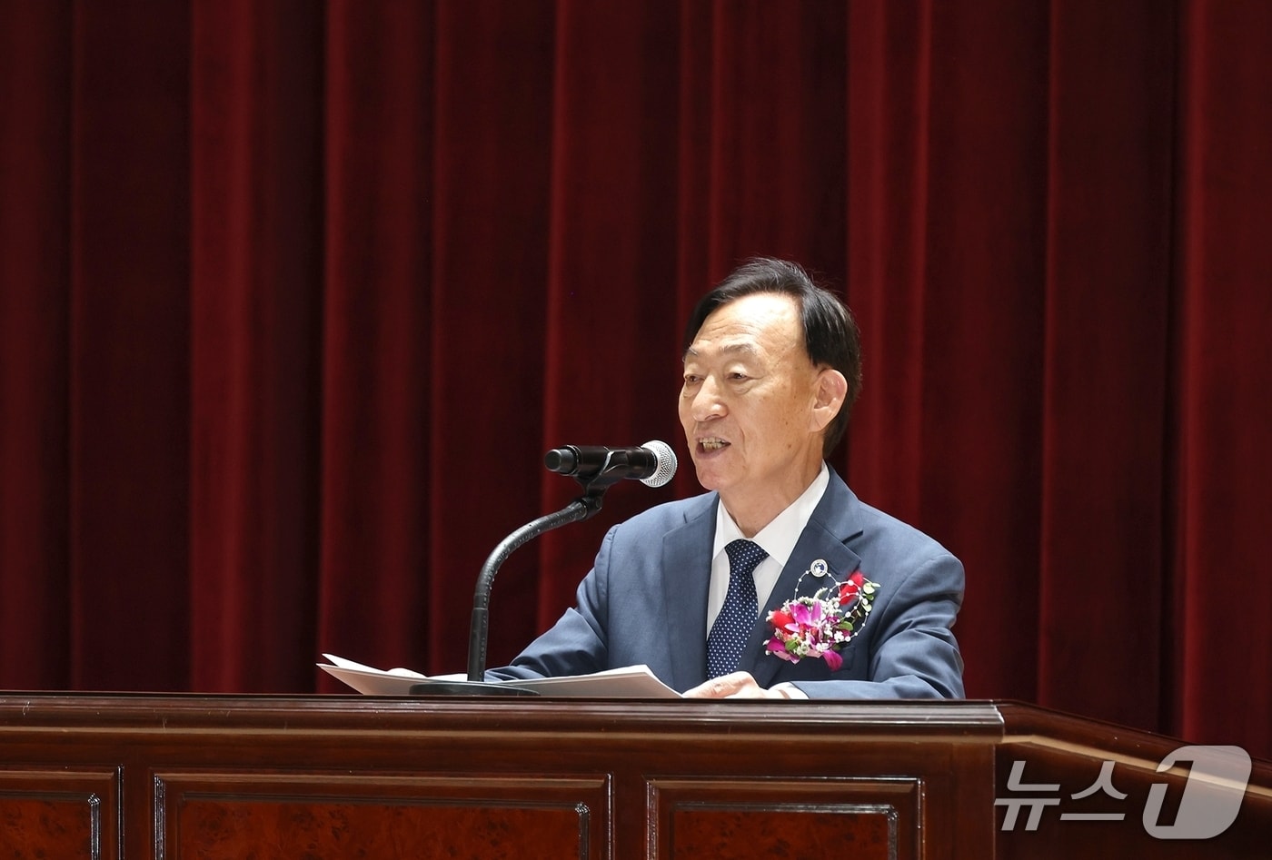 퇴임사하는 설동호 대전시교육감(대전시교육청 제공) /뉴스1