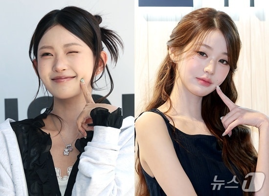 최준희(왼쪽)와 장원영ⓒ 뉴스1